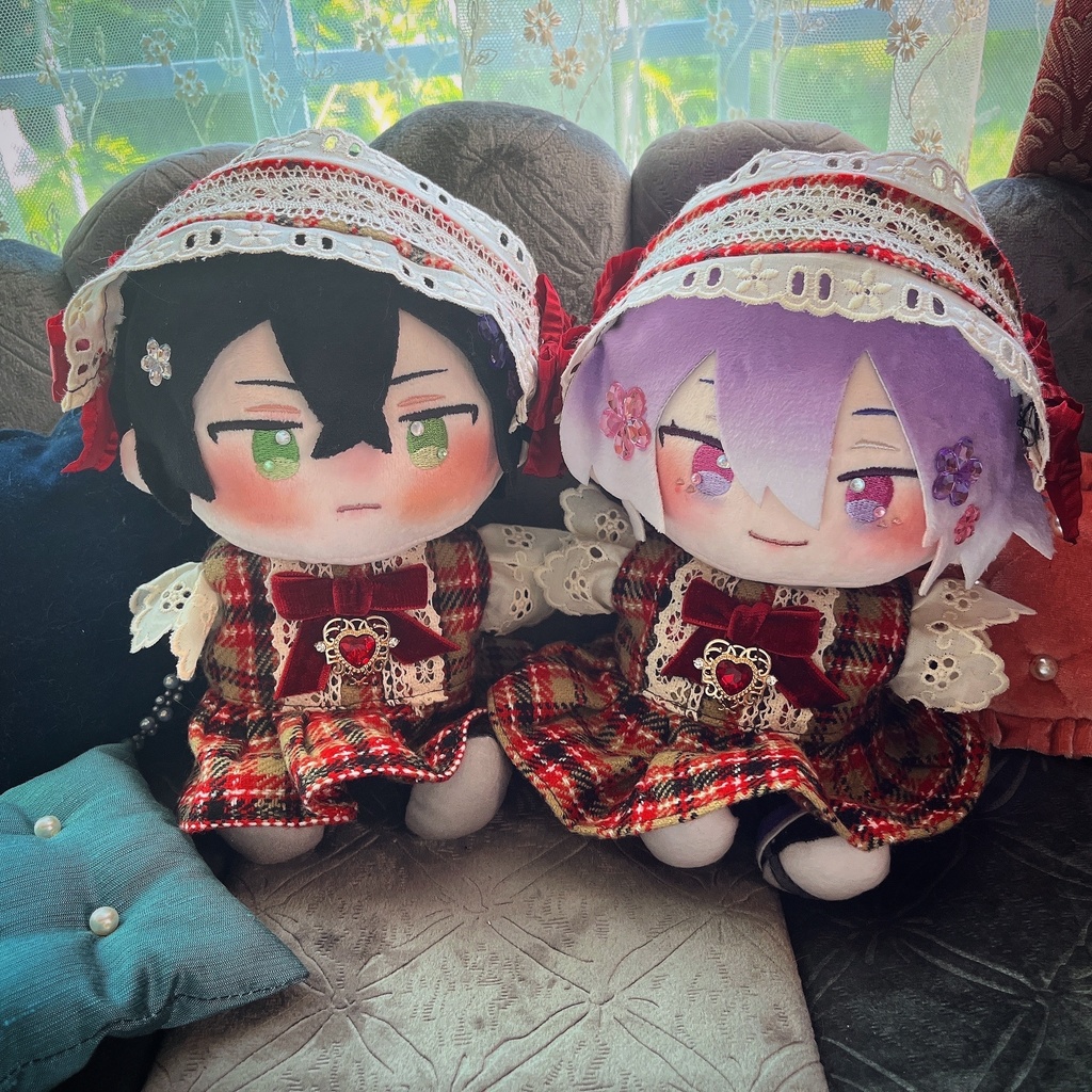 【ぬい】チェック柄ロリィタワンピースSET