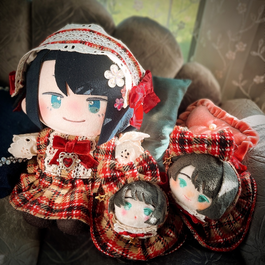 【もち】チェック柄ロリィタワンピースSET【こもち】