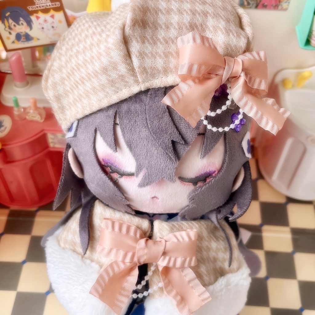 ファー付きケープ&ベレー帽SET