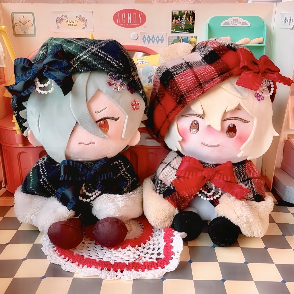 ファー付きケープ&ベレー帽SET