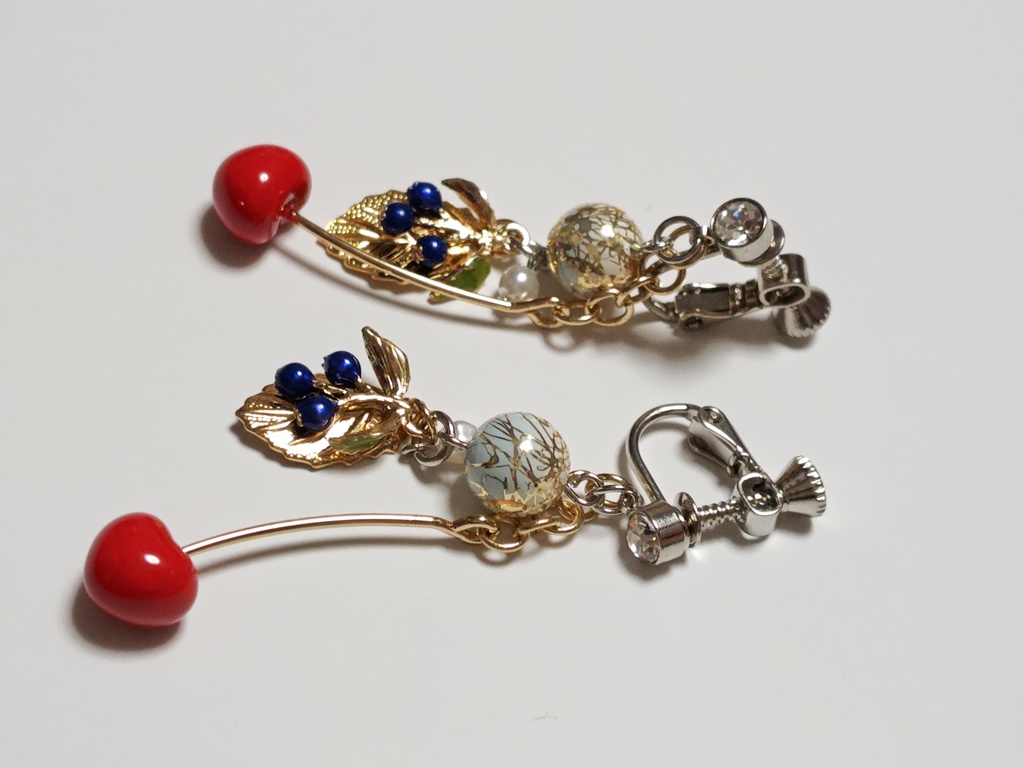 秋の味覚イヤリング