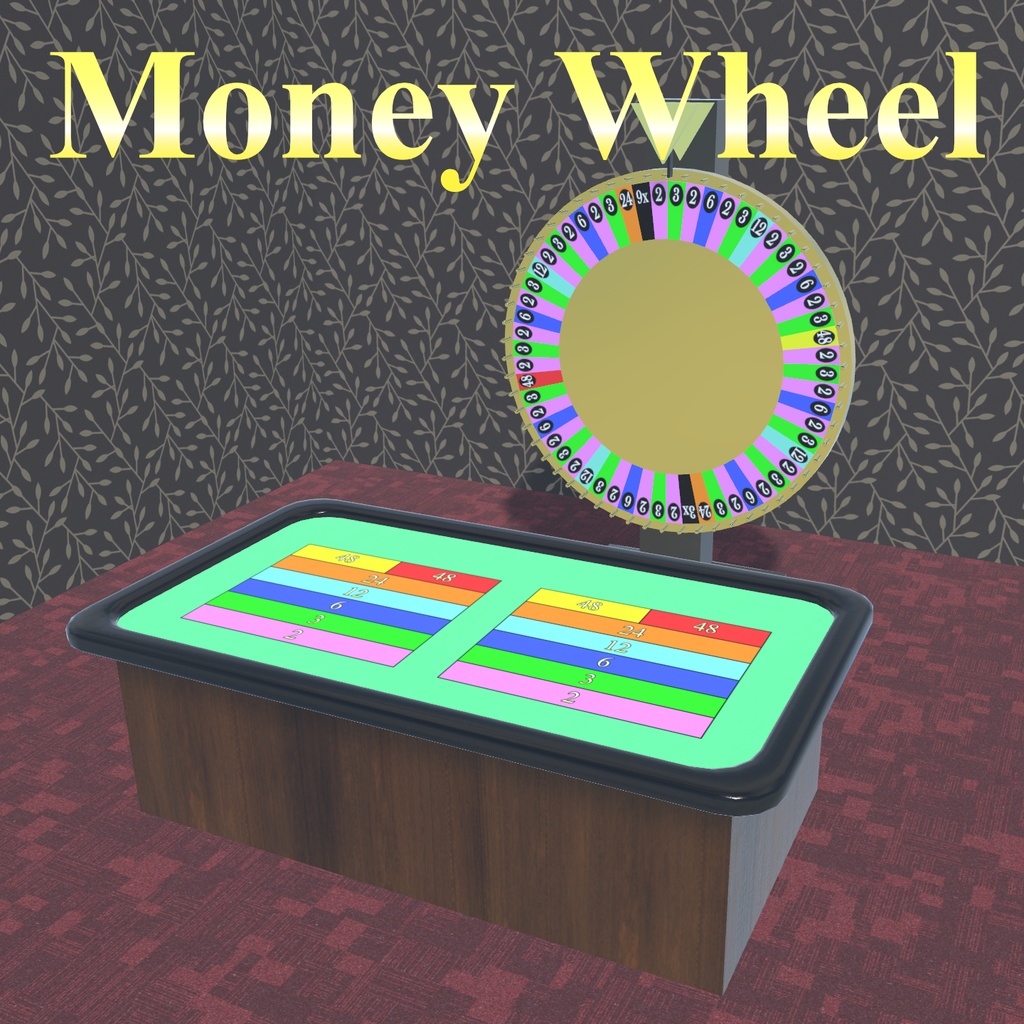 VRC MoneyWheel 【Udonギミック】