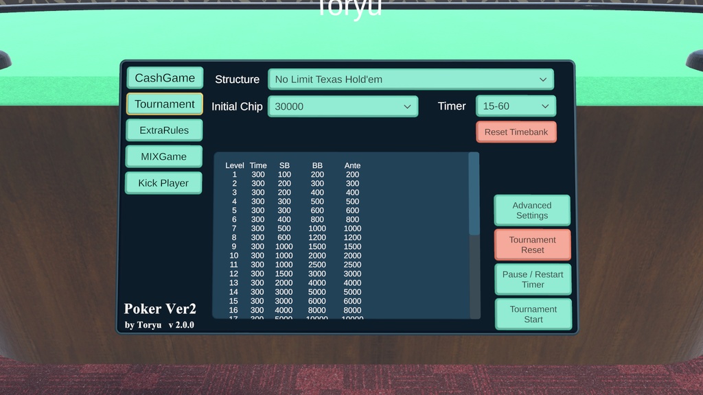 VRC Poker Ver2【Udonギミック】