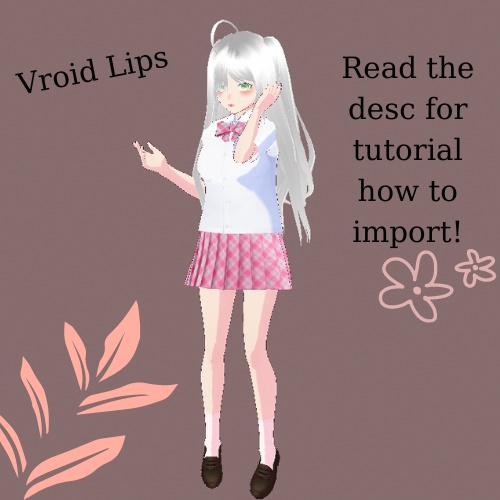 Vroid Lips Download 3D model texture