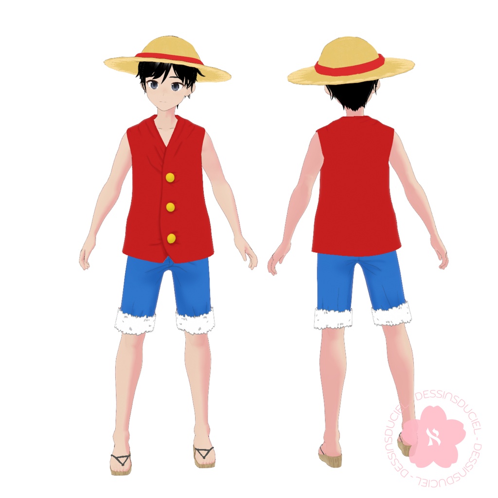 【VRoid】Luffy Outfit ルフィ
