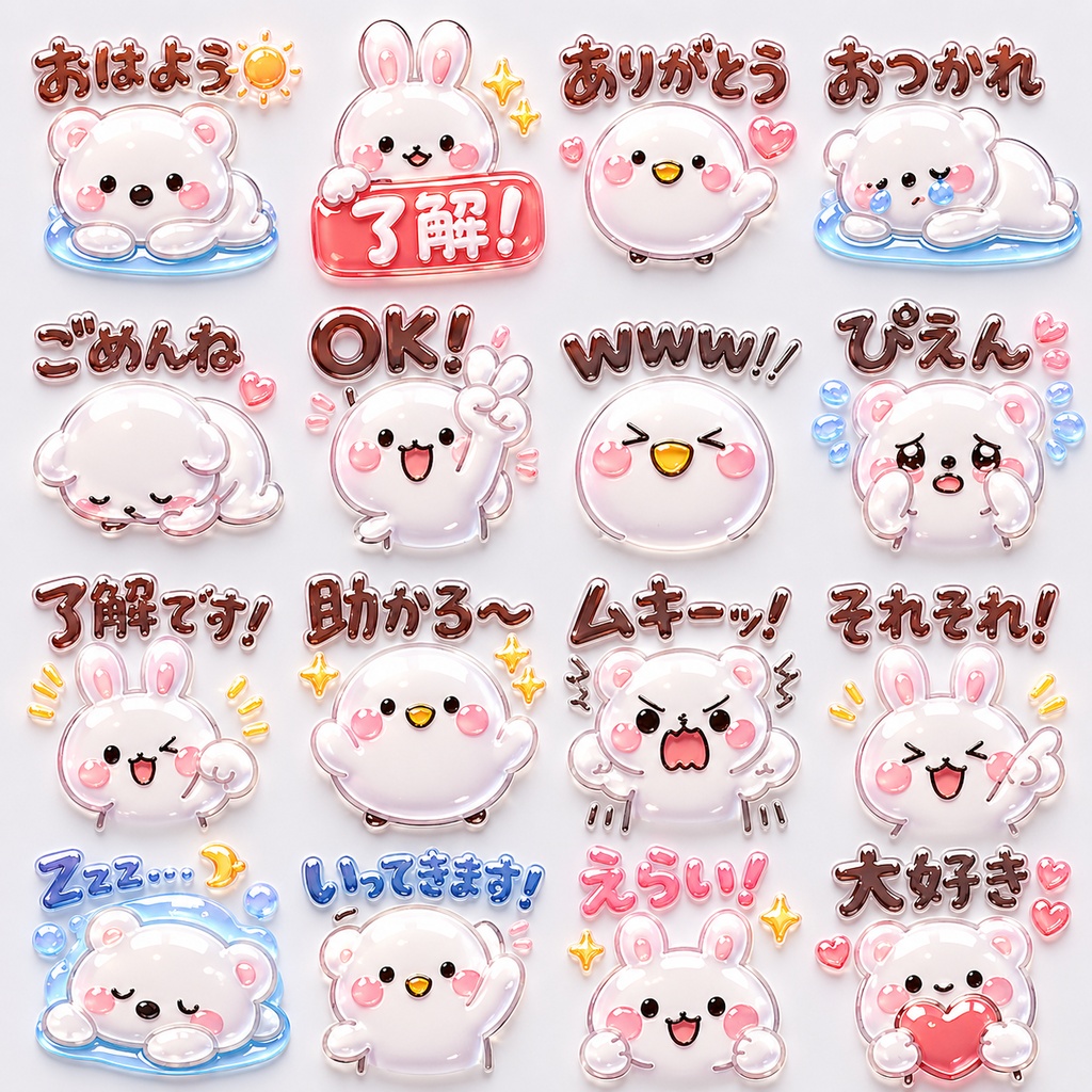 ぷるぷる♡Discord絵文字set4