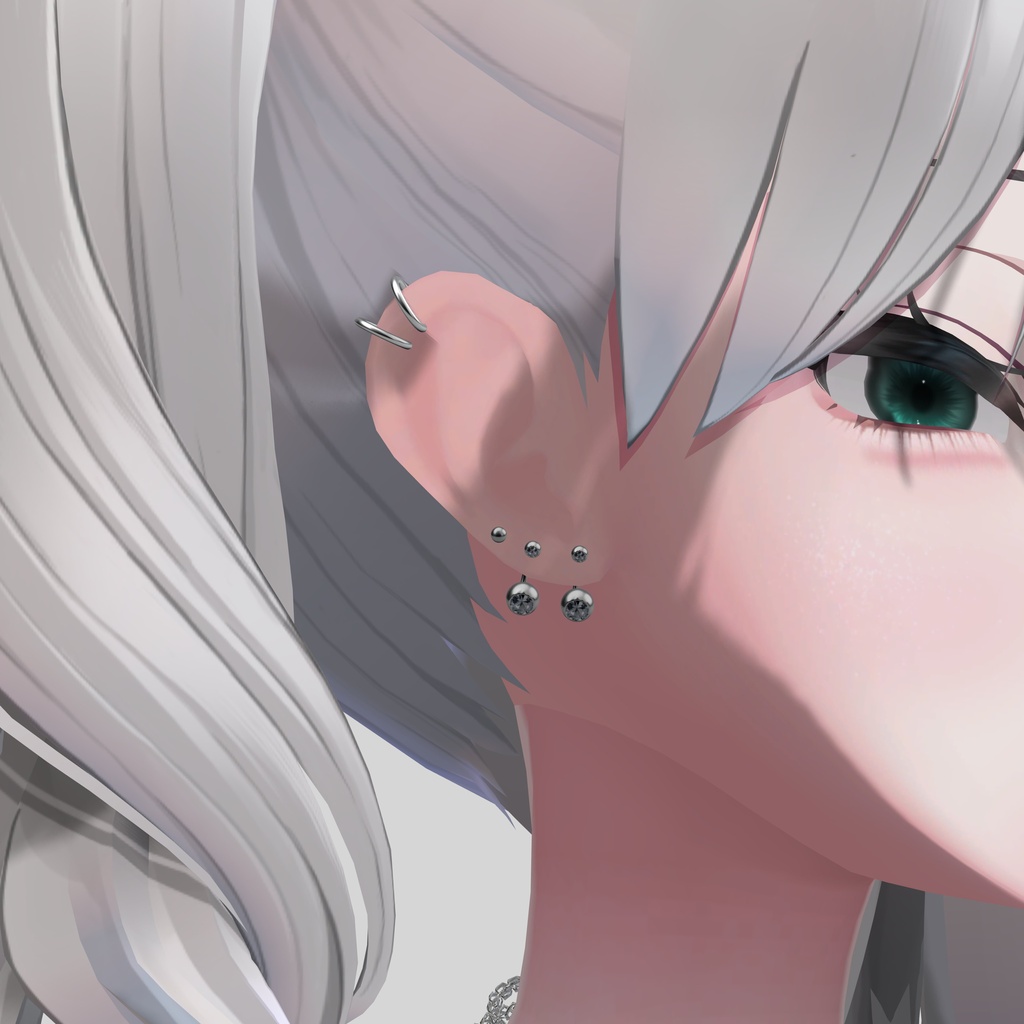 【発売記念SALE】シルバージェムピアス