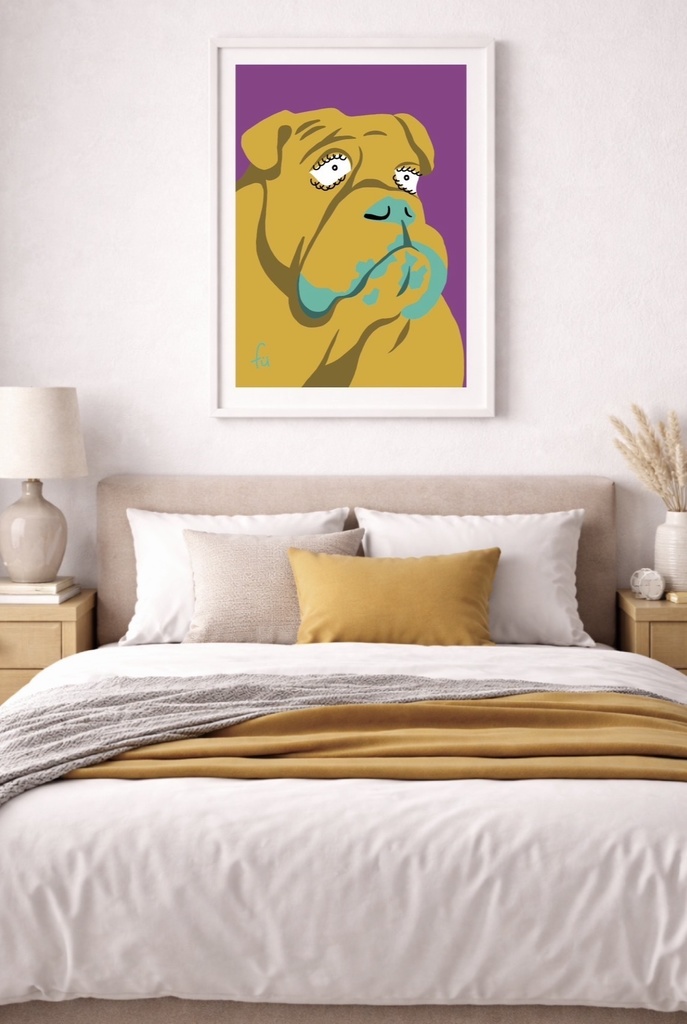 ほっこりブサカワな動物 A4ポスター〈イヌ〉