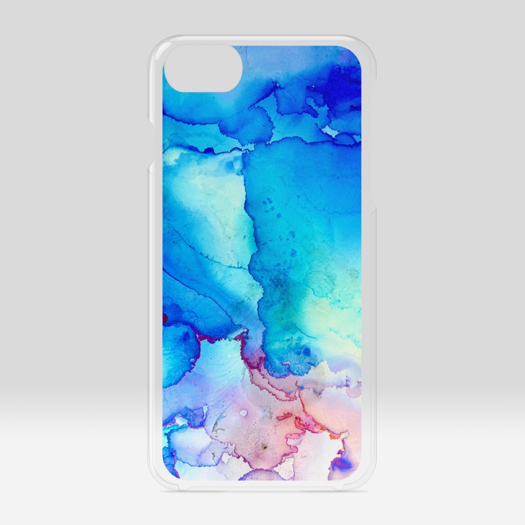 降りる蒼〜クリアiPhoneケース〜