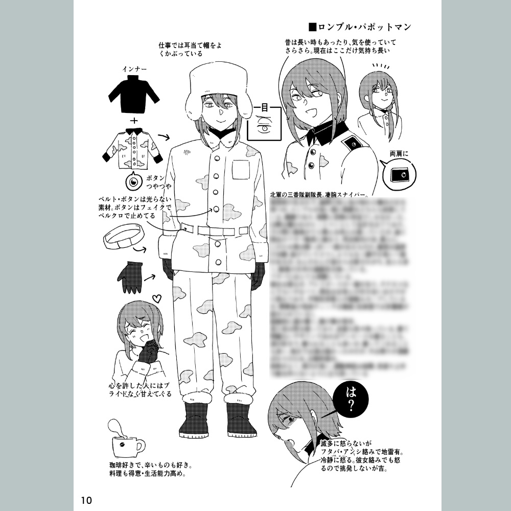【在庫無し 再販検討中】B-4 BL オリキャラ紹介本