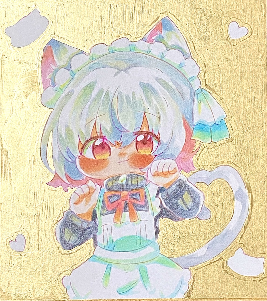ジャージメイド小夜　色紙中