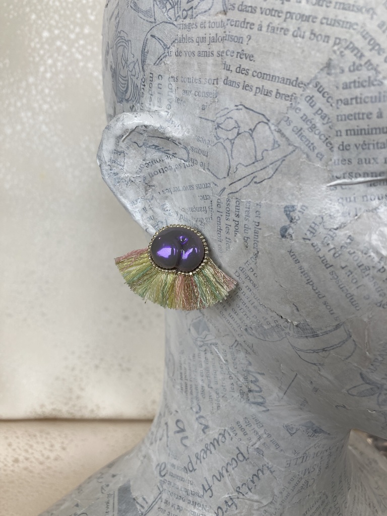 フリンジおしりピアス(グレージュ/パステル)