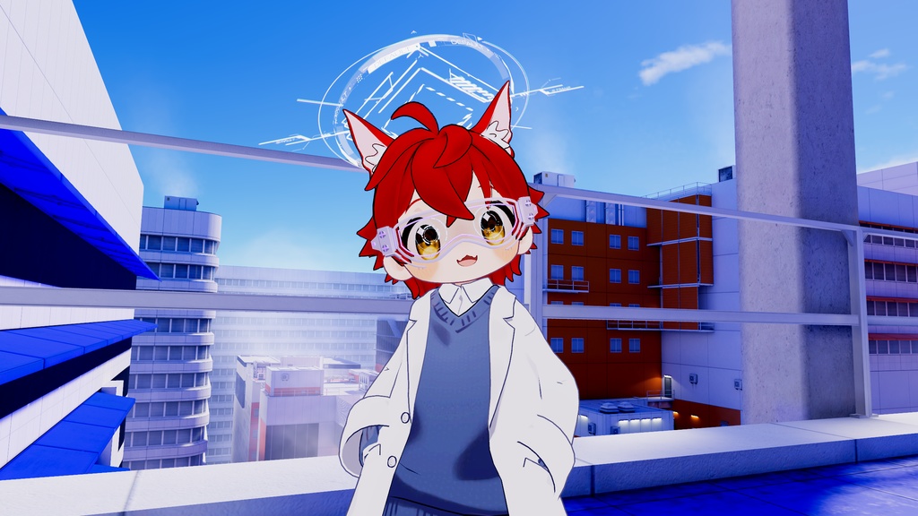 【アクセサリー】AX-HALO【Modular Avatar対応】