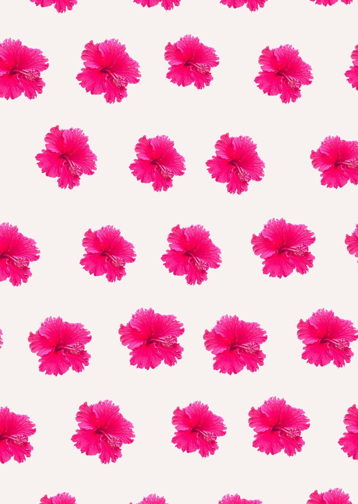 南国のお花のデジタルペーパー｜A6・5柄セット｜PNG・PDF