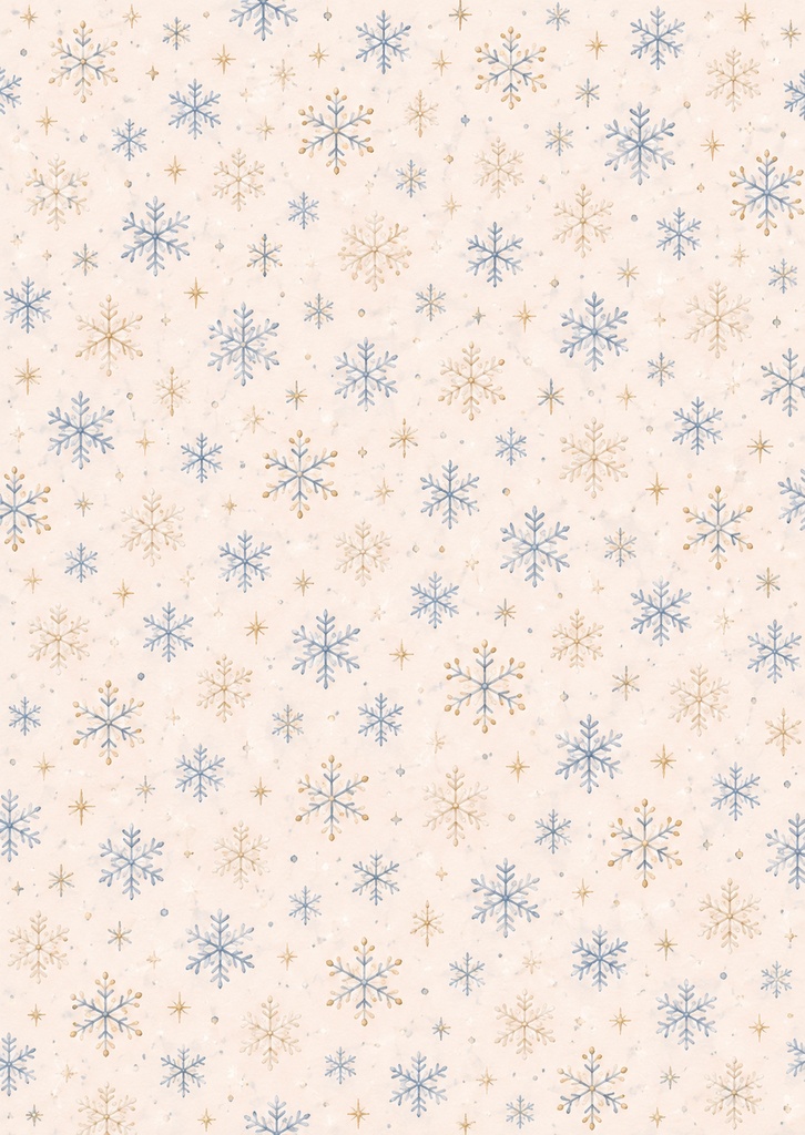 やさしいクリスマスのデジタルペーパー|A6・5柄セット|PNG・PDF