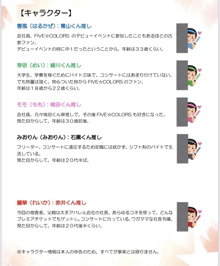 同担拒否☆殺人事件【個人利用版・4人用】【マーダーミステリー】