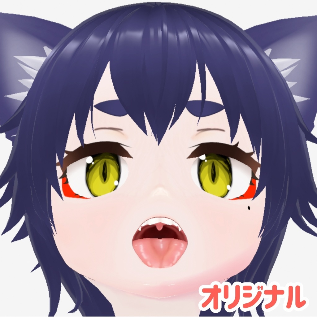 【Vroid口内テクスチャ】テカテカ口内+おまけの歯の影
