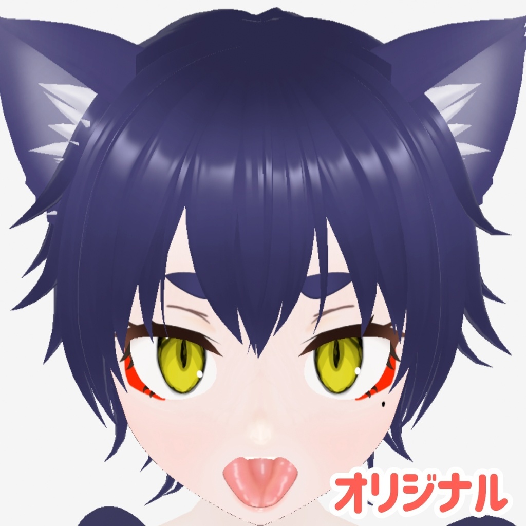 【Vroid口内テクスチャ】テカテカ口内+おまけの歯の影