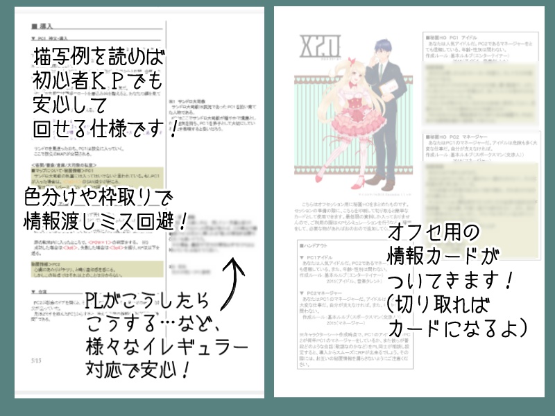 🌟【50%オフ】X2U -クロス トゥー ユー- 【CoCシナリオ集】