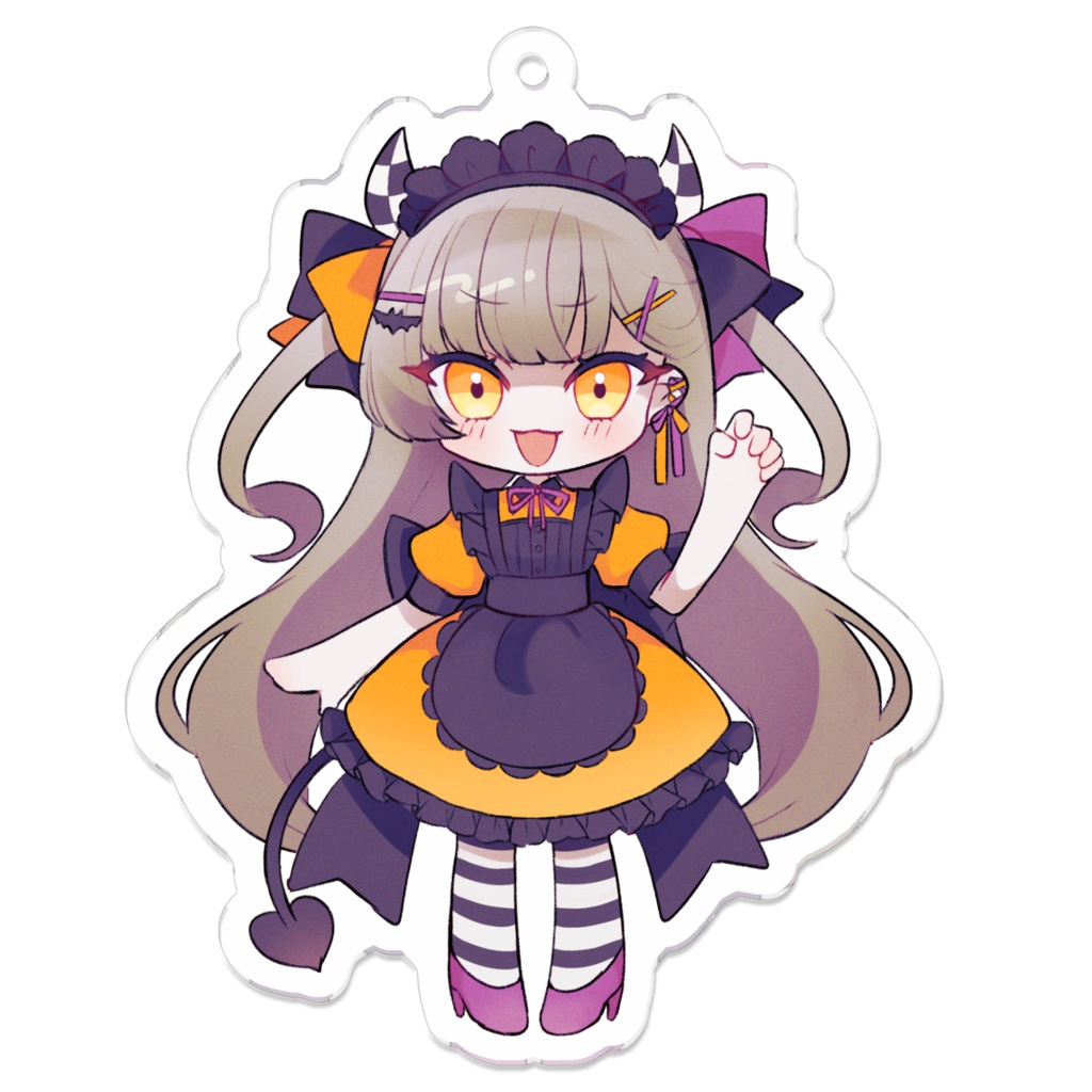 裏面コーティングアクキー(ハロウィンメイド)