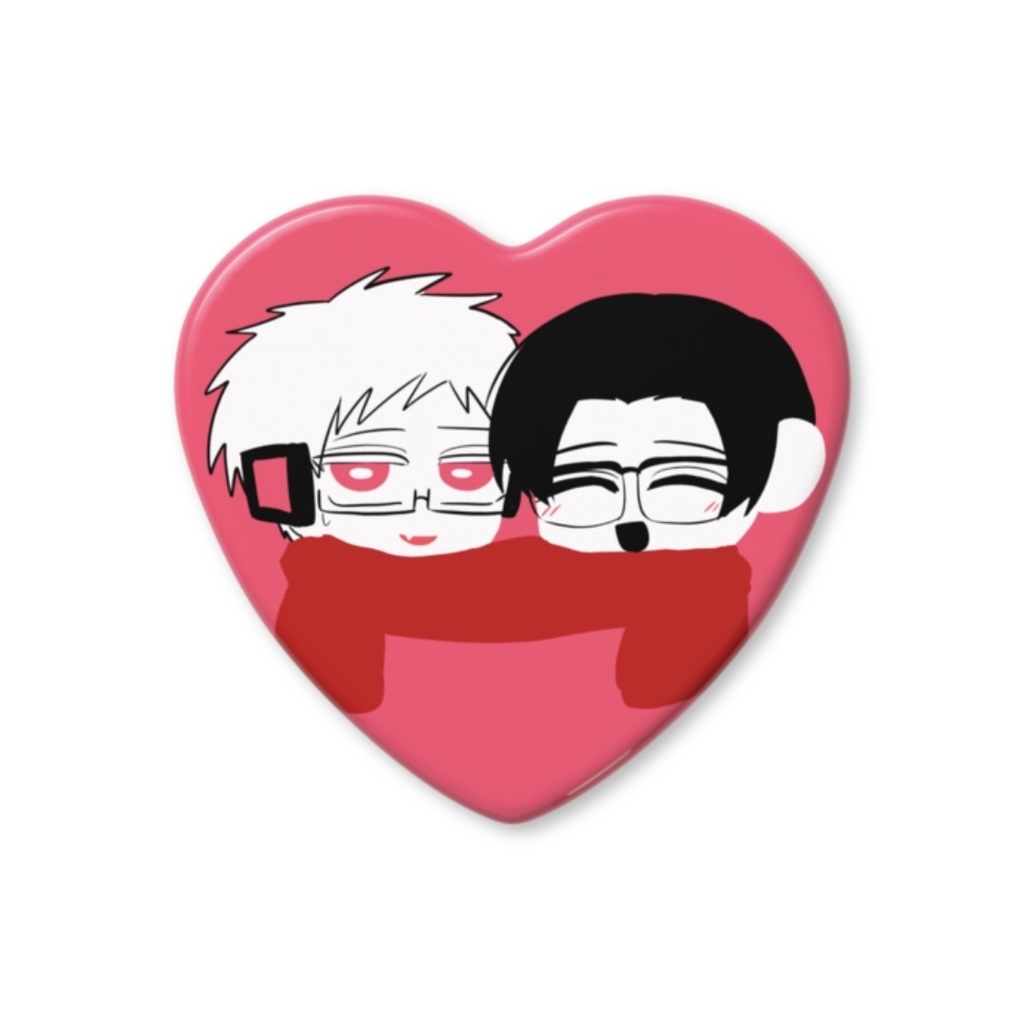 眼鏡音源缶バッジ