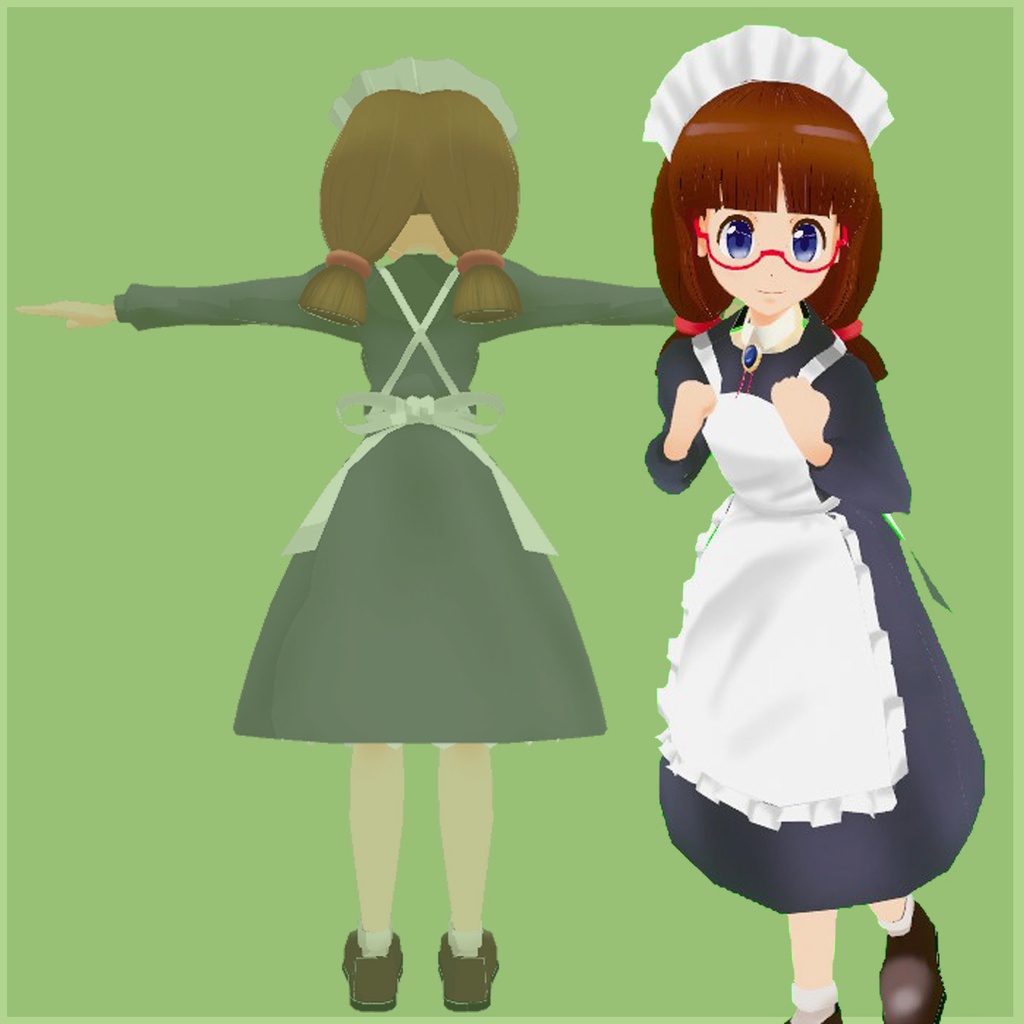 オリジナル3Dモデル「メアリーさん」