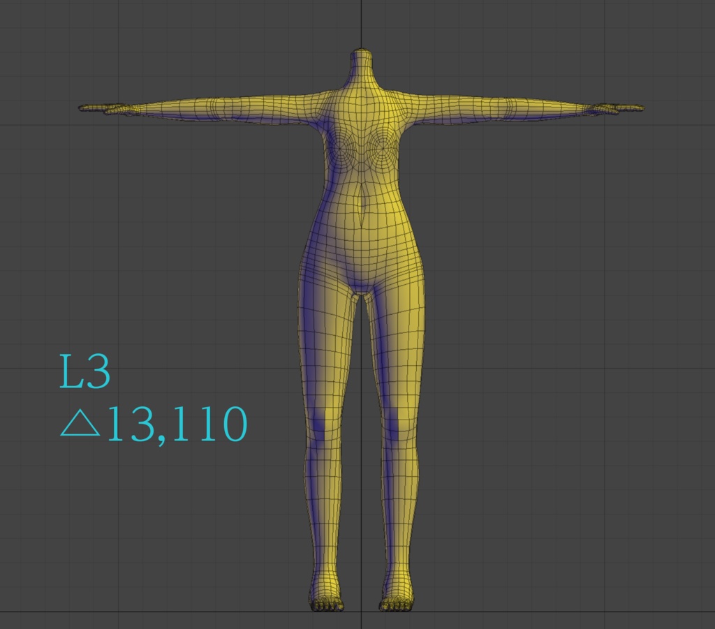 キャラクターモデル素体 / rr_sotai ver3.2