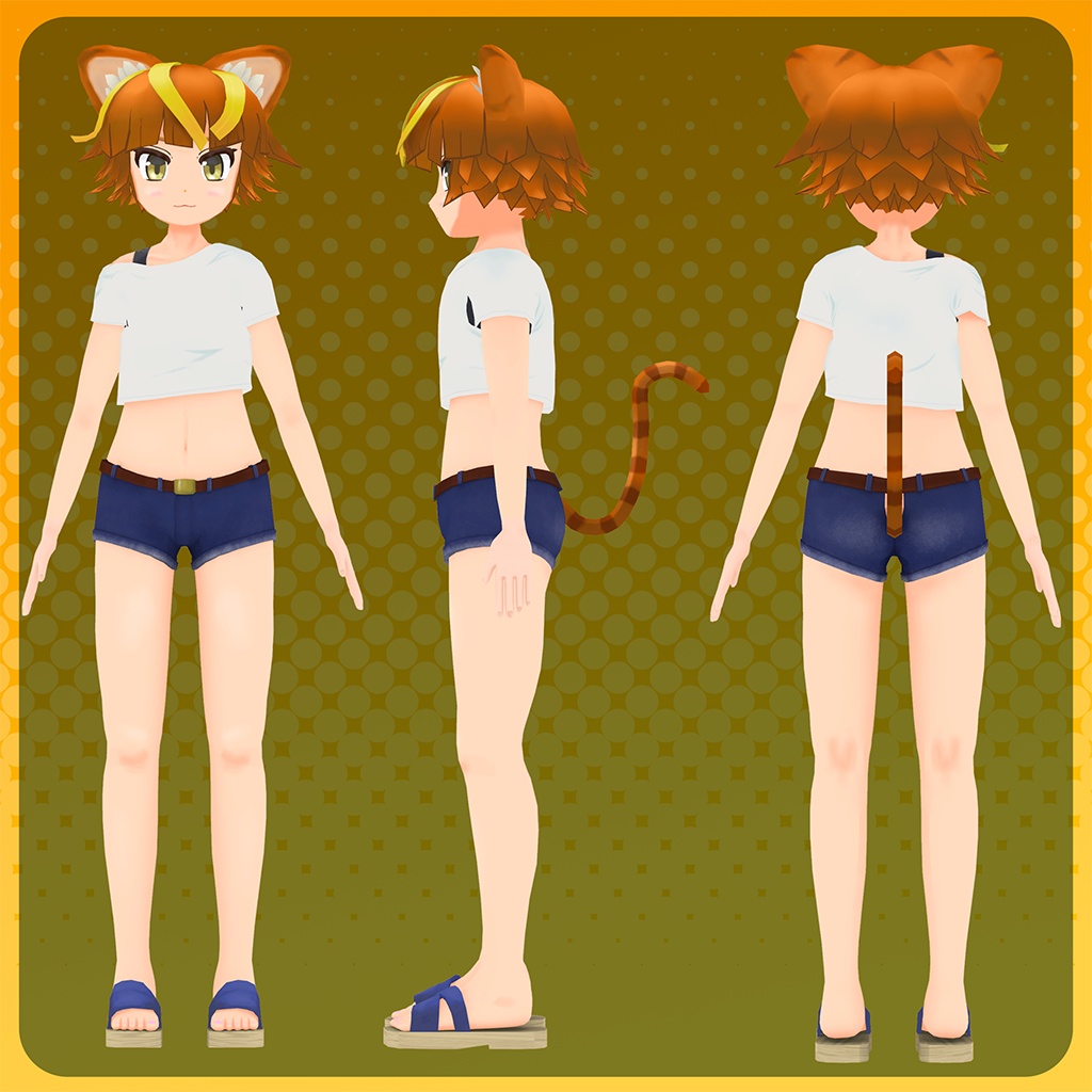 オリジナル3Dモデル『チャト』 (chato)