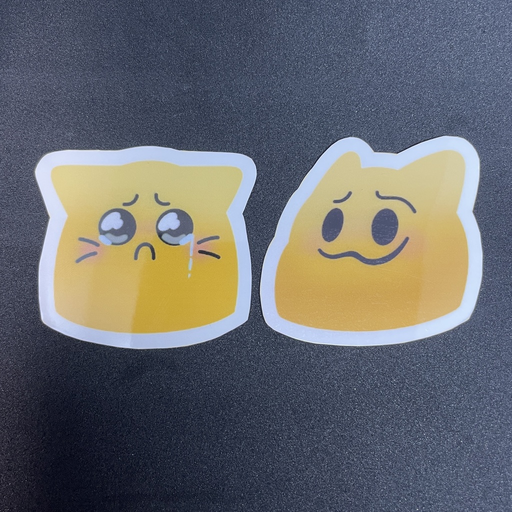 【送料込み】にゃんぷっぷ〜ステッカー2つセット【普通郵便】