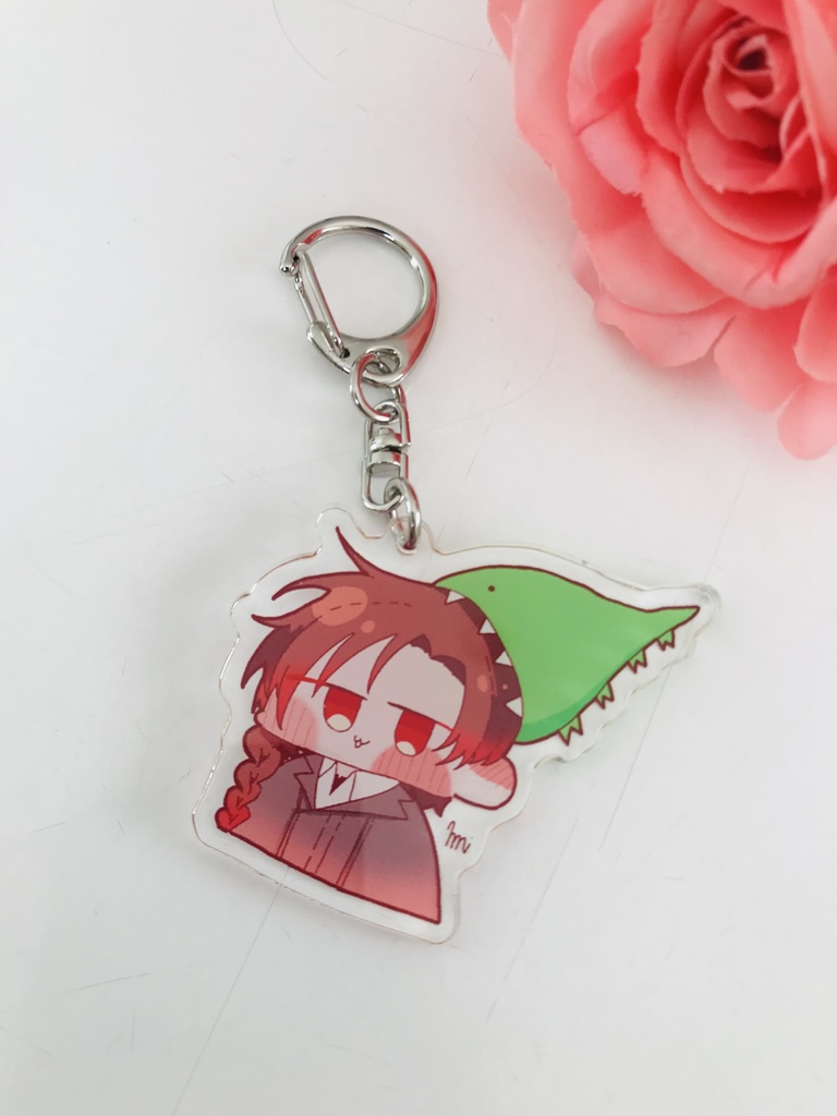 【文アル非公式グッズ】頭かじられキーホルダー