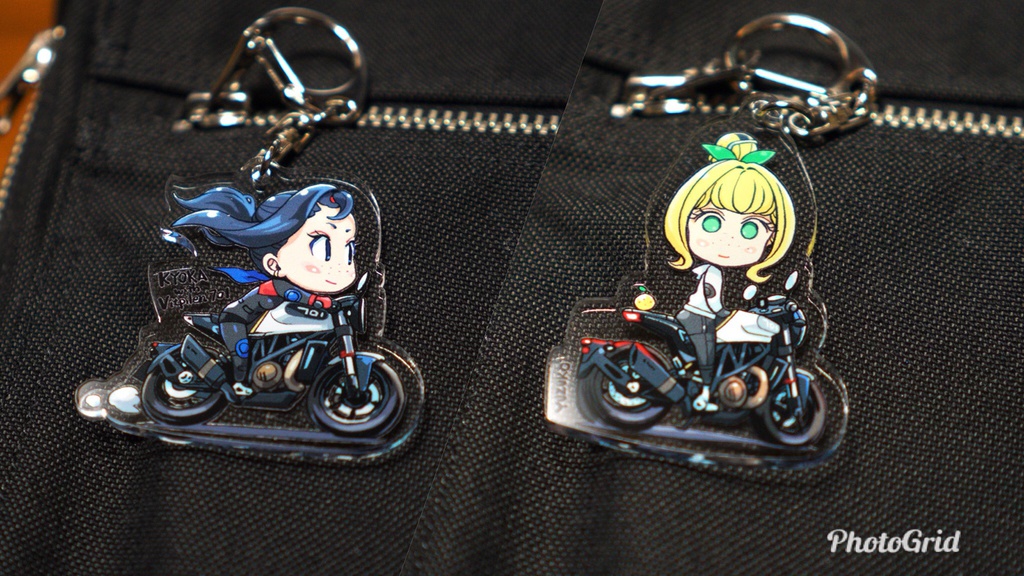 鏡花&ゆず子Vitpilen701アクキー