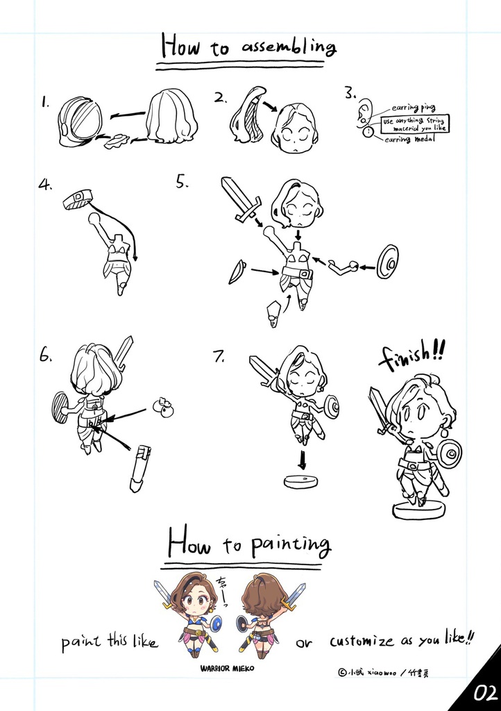 1/6スケールWARRIOR見栄子・ガレージキット