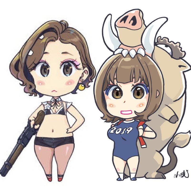 新春・うぃん見栄＆ぷりんイノシシアクキー
