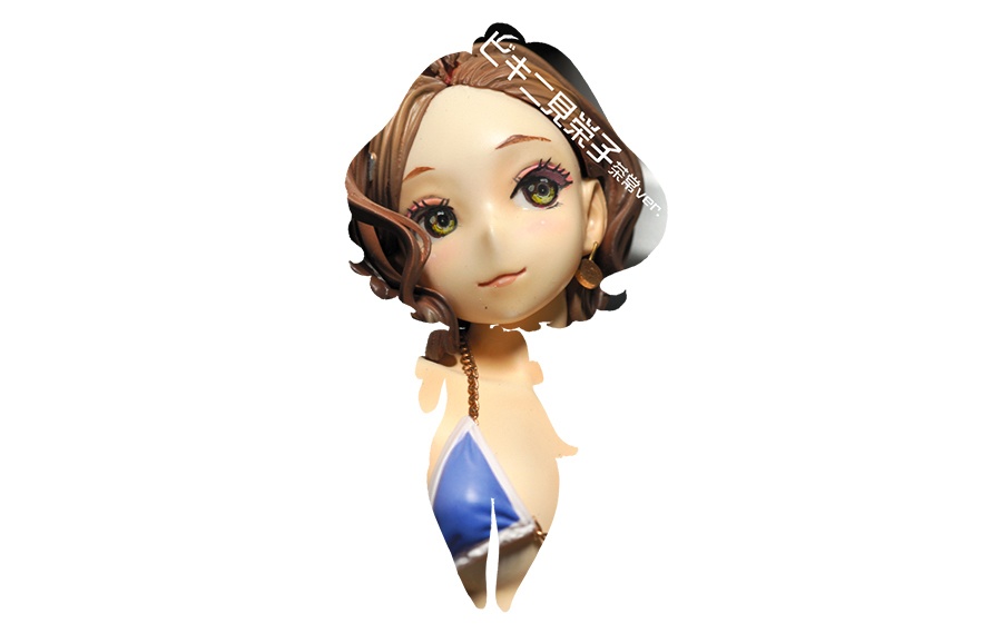 茶常見栄子発売記念・青ビキニ見栄子アクリルキーホルダー