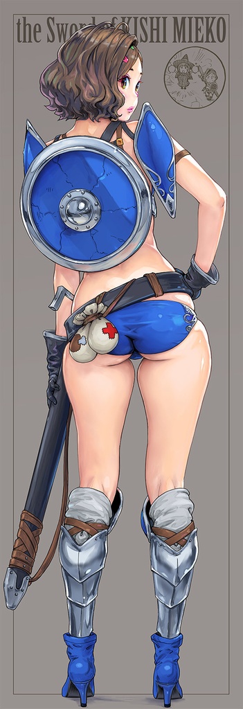 「the Sword of KISHI MIEKO」等身大タペストリー