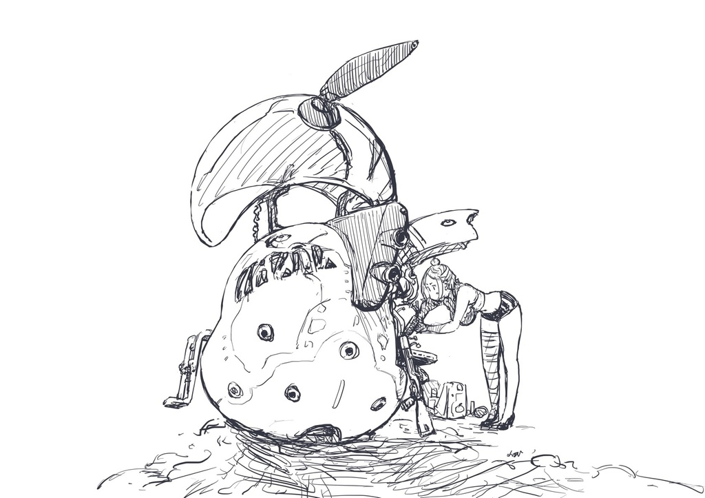 2020秋の小武ペン画ポストカード5枚セット