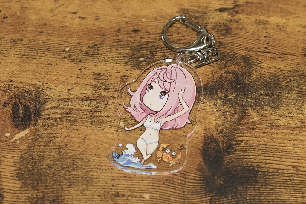 ちゃぷちゃぷ真悠アクリルキーホルダーとステッカー