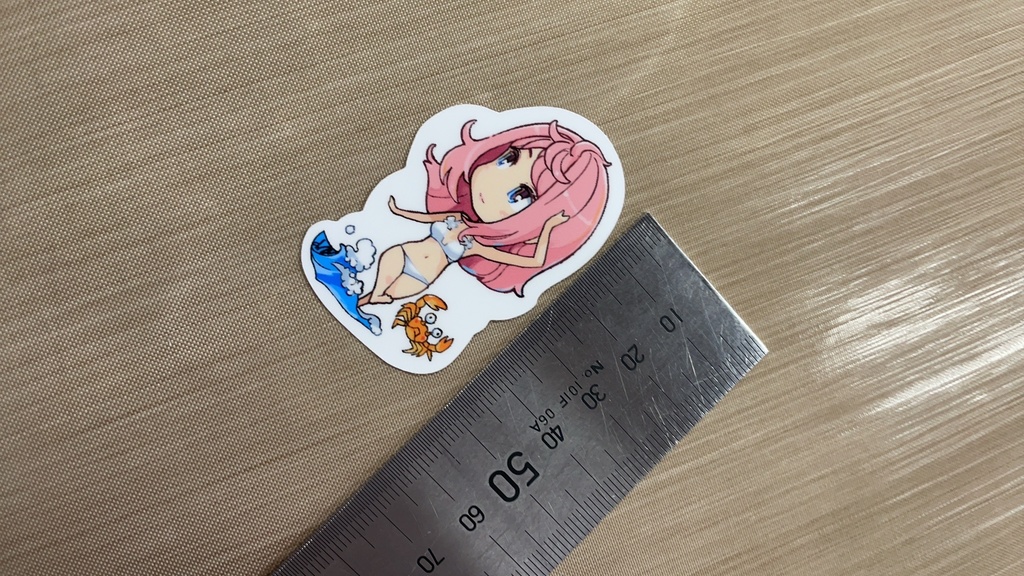 ちゃぷちゃぷ真悠アクリルキーホルダーとステッカー