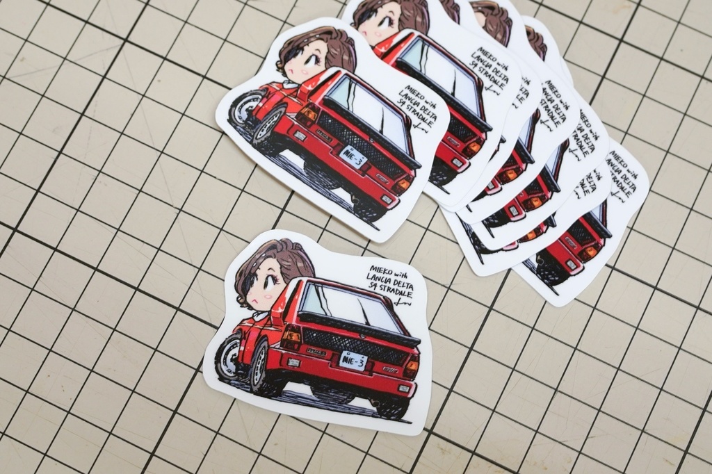 見栄子ランチアデルタステッカー