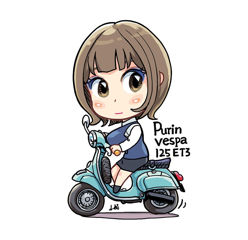 #14 ぷりんベスパ・アクリルグッズ