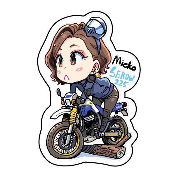 オフロードバイク・アクリルキーホルダー