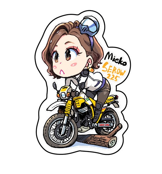 オフロードバイク・アクリルキーホルダー