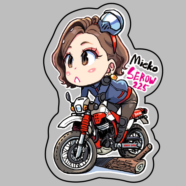 オフロードバイク・アクリルキーホルダー