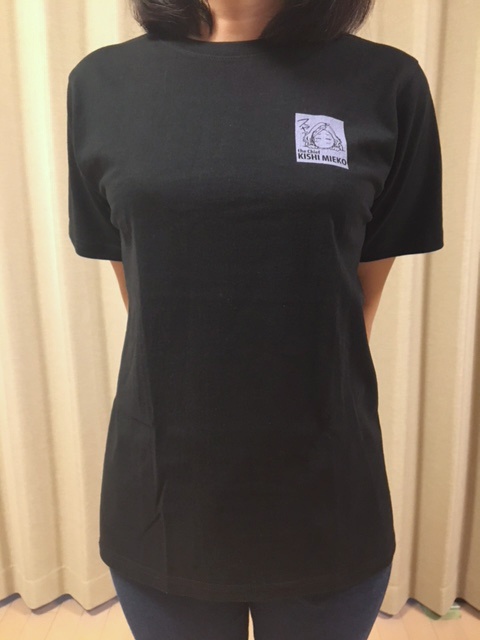 バクプリTシャツ見栄子生尻・黒ver