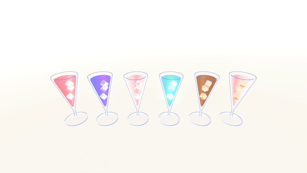 カラフルソーダ&アイスパフェセット