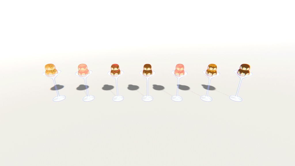 泡が弾けるドリンク&いちごデザートセット