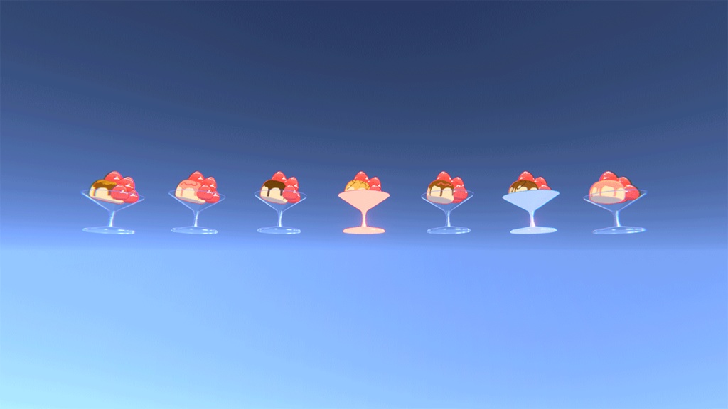 泡が弾けるドリンク&いちごデザートセット