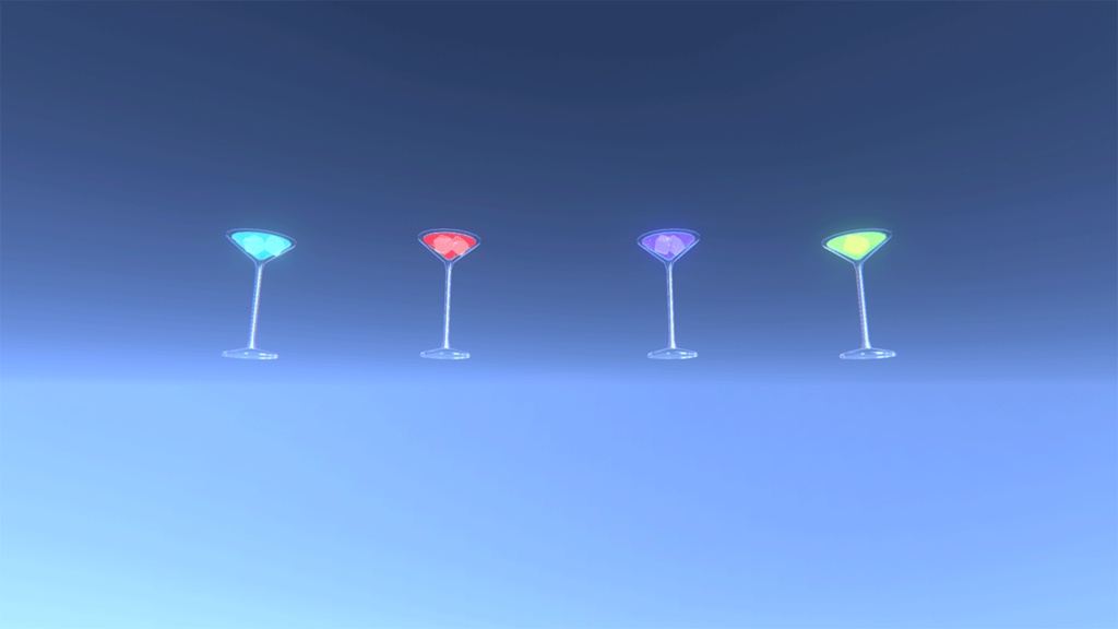 泡が弾けるドリンク&いちごデザートセット