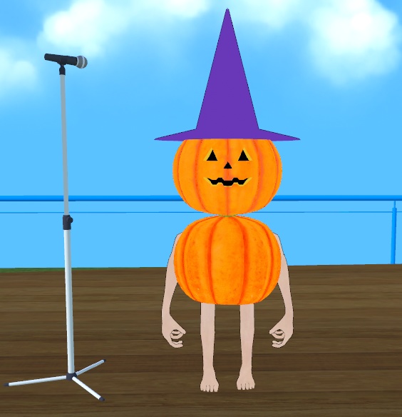 かぼちゃちゃんアバター(VRM)本体(帽子あり付き)