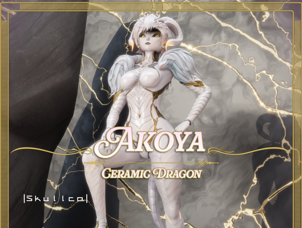 Keshi and Akoya | Ceramic Dragon Sisters (VRChat)